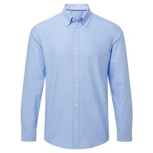 Asquith & Fox Mens Oxford Long-Sleeved Formal Shirt / Blue